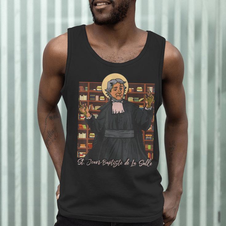 St Jean Baptiste De La Salle Patron Saint Education Teachers Men Tank Top, novelty gifts, funny gifts