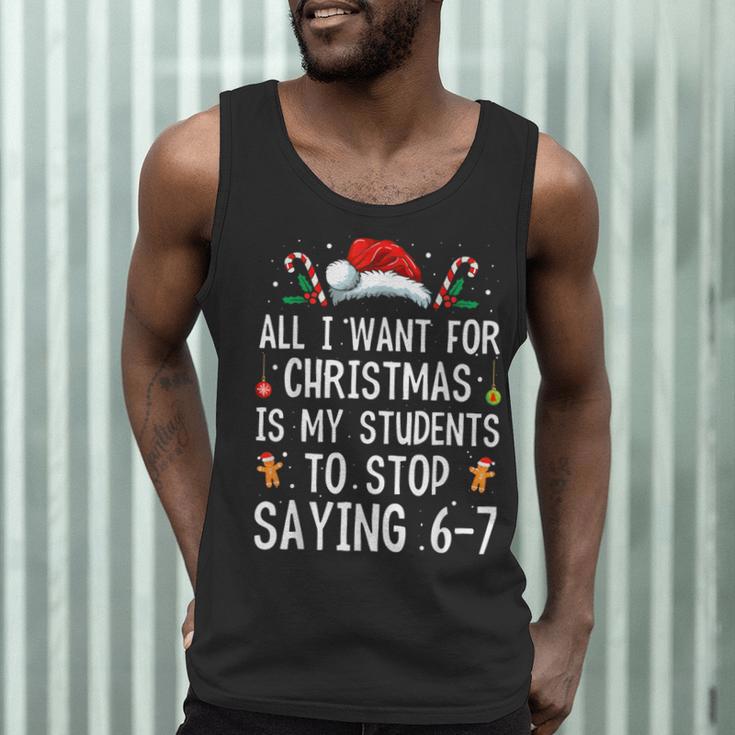 Stop Saying 6-7 Teacher 67 Christmas Meme Six Seven Men Tank Top, novelty gifts, funny gifts Stop Saying 6-7 Teacher 67 Christmas Meme Six Seven Men Tank Top, novelty gifts, funny gifts