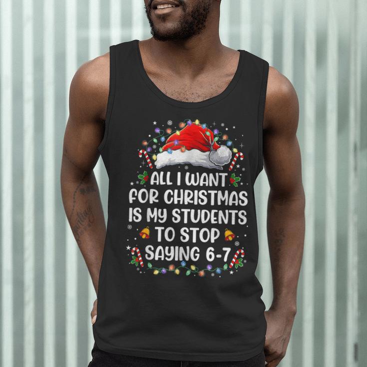 Stop Saying 6-7 Teacher Students 67 Christmas Meme 6 7 Men Tank Top, novelty gifts, funny gifts