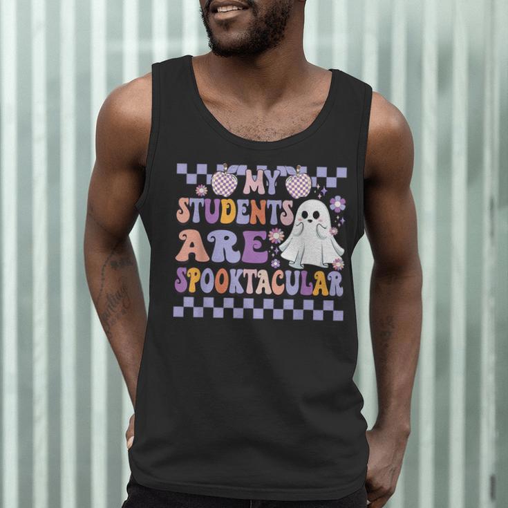 My Students Are Spooktacular Teacher Halloween Vibes Men Tank Top, novelty gifts, funny gifts