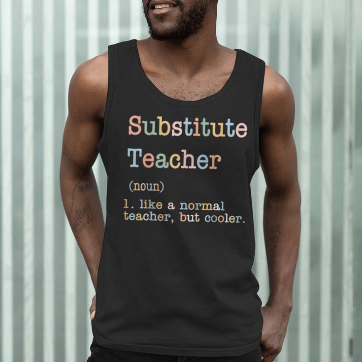 Substitute Teacher Like A Normal Teacher But Cooler Men Tank Top, novelty gifts, funny gifts Substitute Teacher Like A Normal Teacher But Cooler Men Tank Top, novelty gifts, funny gifts