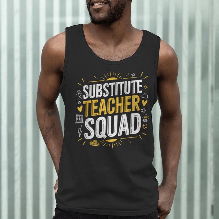 Substitute Teacher Squad Sub Teacher Substitute Teaching Men Tank Top, novelty gifts, funny gifts