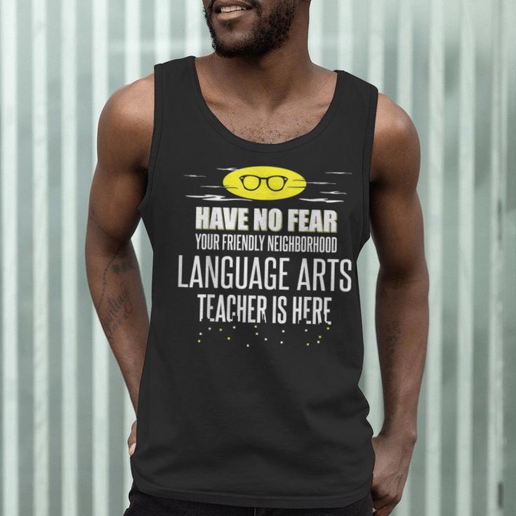 Super Language Arts Teacher Have No Fear T-Shirt Men Tank Top, novelty gifts, funny gifts