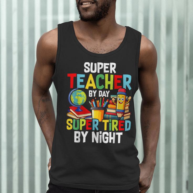 Super Teacher By Day Super Tired By Night Men Tank Top, novelty gifts, funny gifts Super Teacher By Day Super Tired By Night Men Tank Top, novelty gifts, funny gifts