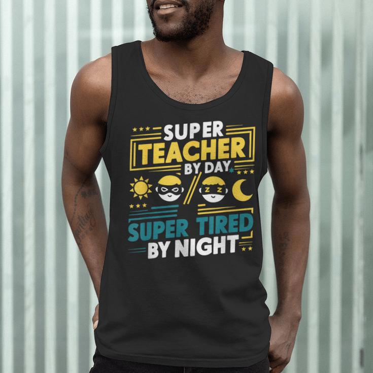 Super Teacher By Day Super Tired By Night Superheroes School Men Tank Top, novelty gifts, funny gifts Super Teacher By Day Super Tired By Night Superheroes School Men Tank Top, novelty gifts, funny gifts