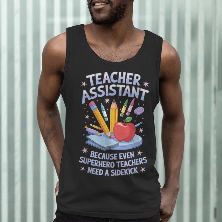 Superhero Sidekick Teaching Teach School Teacher Assistant Men Tank Top, novelty gifts, funny gifts Superhero Sidekick Teaching Teach School Teacher Assistant Men Tank Top, novelty gifts, funny gifts