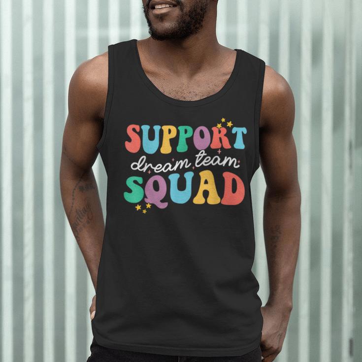 Support Dream Services Team Groovy Teacher Support Squad Men Tank Top, novelty gifts, funny gifts Support Dream Services Team Groovy Teacher Support Squad Men Tank Top, novelty gifts, funny gifts