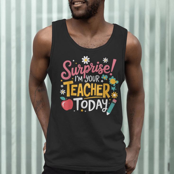 Surprise I'm Your Teacher Today Men Tank Top, novelty gifts, funny gifts Surprise I'm Your Teacher Today Men Tank Top, novelty gifts, funny gifts