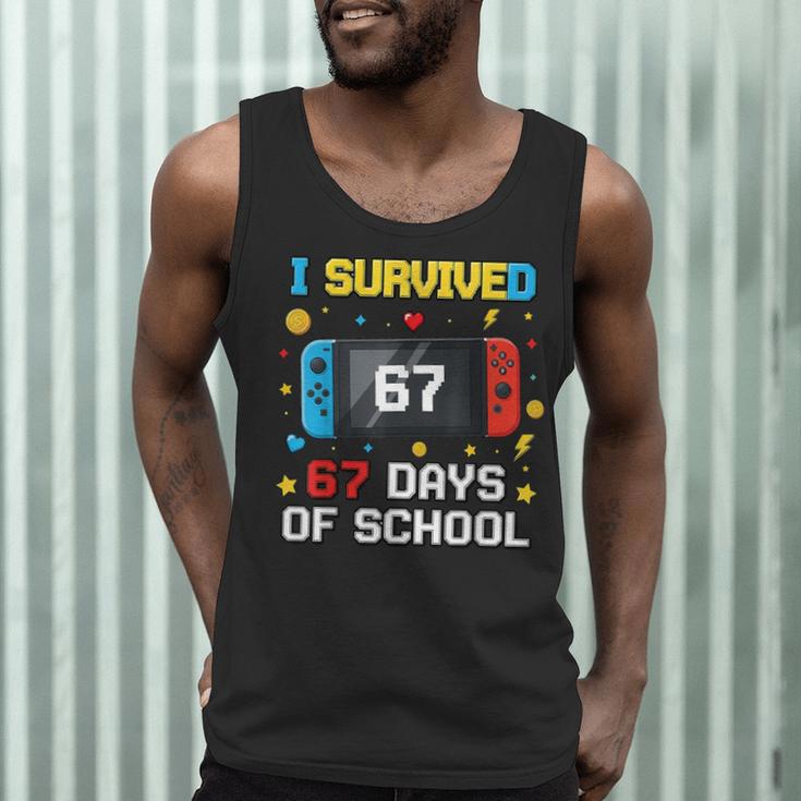 I Survived 67 Days Of School 67 Teacher Squad Matching Men Tank Top, novelty gifts, funny gifts I Survived 67 Days Of School 67 Teacher Squad Matching Men Tank Top, novelty gifts, funny gifts