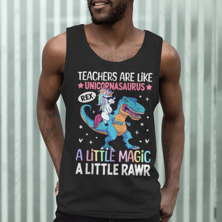 T Rex Dinosaur Unicorn Teachers Are Like Unicornasaurus Rex Men Tank Top, novelty gifts, funny gifts T Rex Dinosaur Unicorn Teachers Are Like Unicornasaurus Rex Men Tank Top, novelty gifts, funny gifts