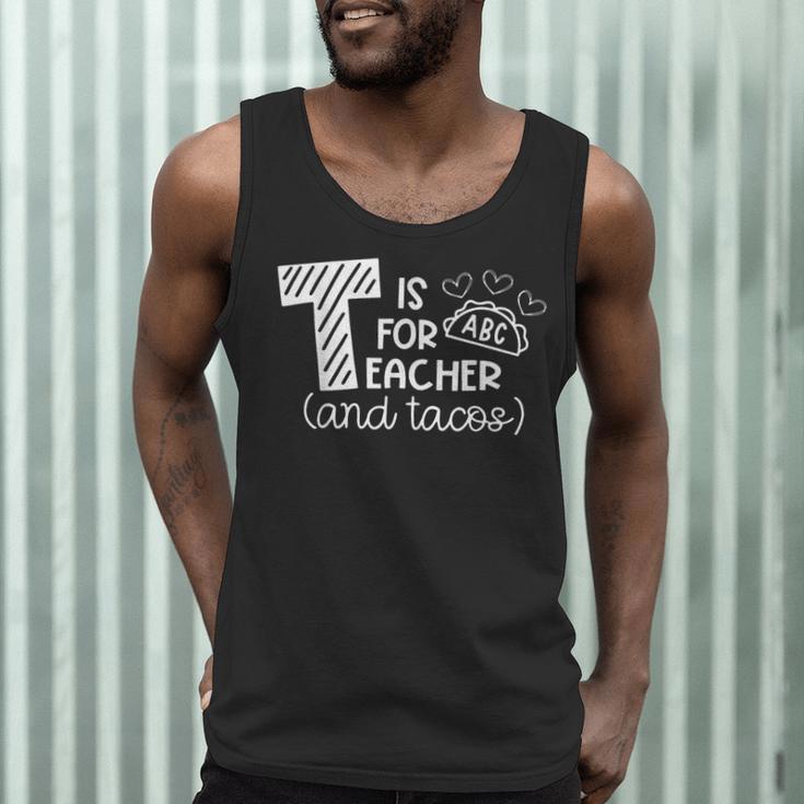 T Is For Teacher And Tacos For Teacher & Tacos Lovers Men Women Girls Kids Men Tank Top, novelty gifts, funny gifts T Is For Teacher And Tacos For Teacher & Tacos Lovers Men Women Girls Kids Men Tank Top, novelty gifts, funny gifts