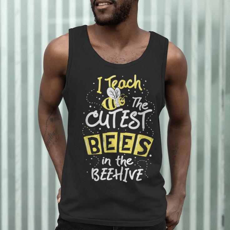 I Teach The Cutest Bees In The Beehive Kindergarten Teacher Men Tank Top, novelty gifts, funny gifts I Teach The Cutest Bees In The Beehive Kindergarten Teacher Men Tank Top, novelty gifts, funny gifts