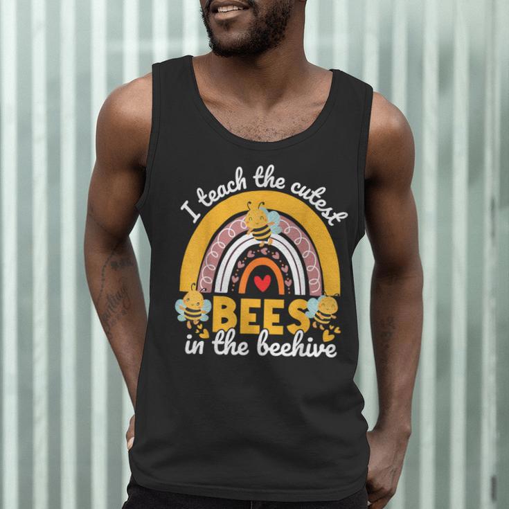 I Teach The Cutest Bees In The Beehive Teachers Day Men Tank Top, novelty gifts, funny gifts