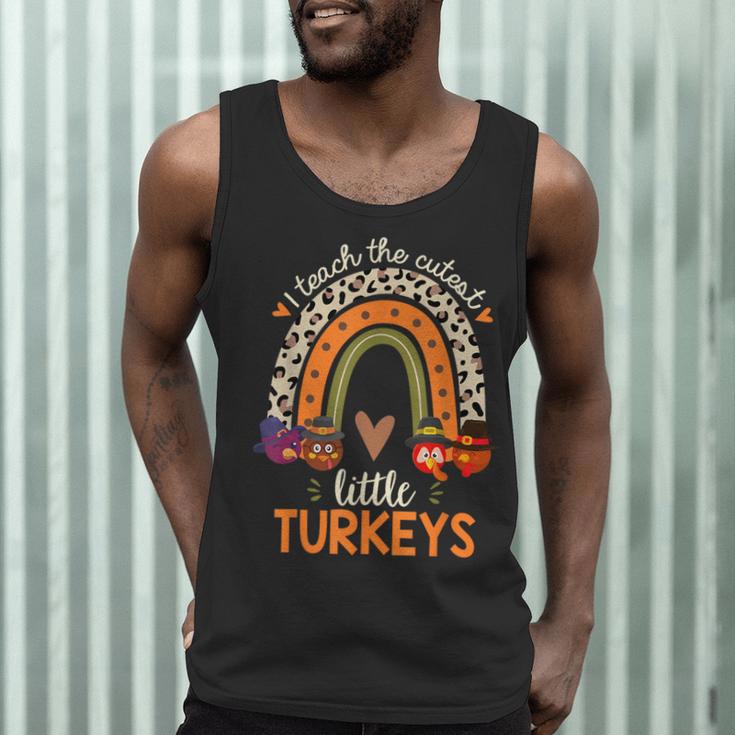 I Teach The Cutest Little Turkeys Thanksgiving Teacher Men Women Girls Kids Men Tank Top, novelty gifts, funny gifts