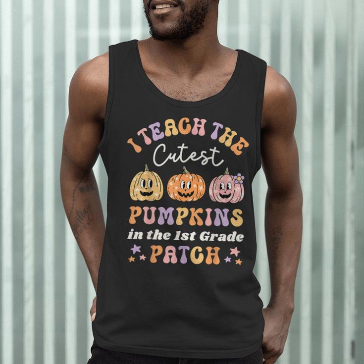 I Teach The Cutest Pumpkins In The Patch 1st Grade Teacher For Men Women Kids Men Tank Top, novelty gifts, funny gifts I Teach The Cutest Pumpkins In The Patch 1st Grade Teacher For Men Women Kids Men Tank Top, novelty gifts, funny gifts