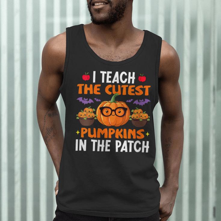 I Teach The Cutest Pumpkins In The Patch Halloween Teacher Men Tank Top, novelty gifts, funny gifts I Teach The Cutest Pumpkins In The Patch Halloween Teacher Men Tank Top, novelty gifts, funny gifts