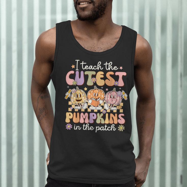 I Teach The Cutest Pumpkins In The Patch Teacher Retro Men Tank Top, novelty gifts, funny gifts I Teach The Cutest Pumpkins In The Patch Teacher Retro Men Tank Top, novelty gifts, funny gifts