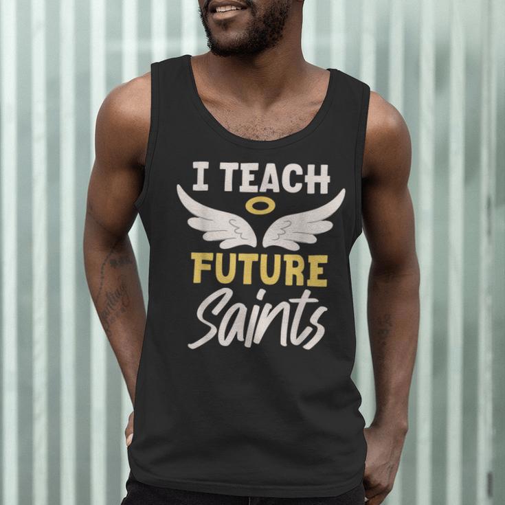 I Teach Future Saints Catholic Educator Teacher Men Tank Top, novelty gifts, funny gifts I Teach Future Saints Catholic Educator Teacher Men Tank Top, novelty gifts, funny gifts