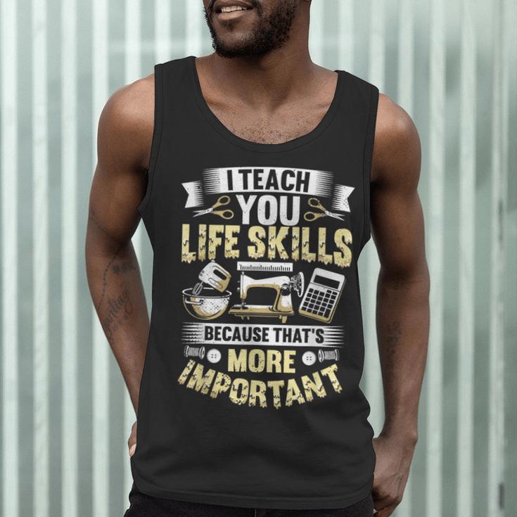 I Teach You Life Skills Home Economics Teacher Men Tank Top, novelty gifts, funny gifts I Teach You Life Skills Home Economics Teacher Men Tank Top, novelty gifts, funny gifts