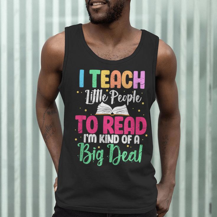 I Teach Little People To Read Reading Teacher For Men Women Girls Kids Men Tank Top, novelty gifts, funny gifts