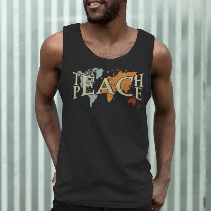 Teach Peace Teacher Teacher Men Tank Top, novelty gifts, funny gifts Teach Peace Teacher Teacher Men Tank Top, novelty gifts, funny gifts