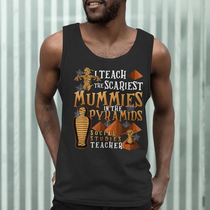 Teach The Scariest Mummies Halloween Social Studies Teacher Men Women Men Tank Top, novelty gifts, funny gifts Teach The Scariest Mummies Halloween Social Studies Teacher Men Women Men Tank Top, novelty gifts, funny gifts