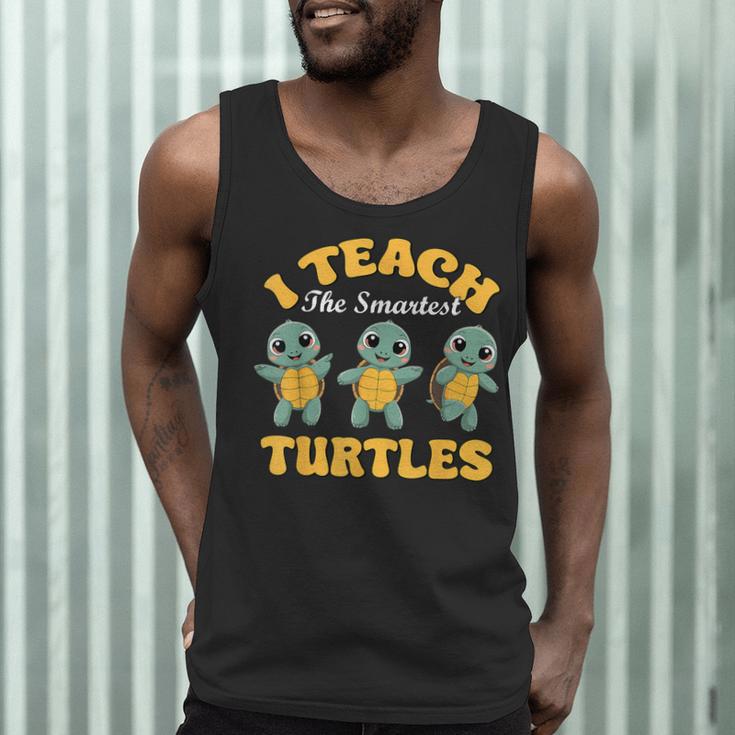 I Teach The Smartest Turtles Thanksgiving Proud Teacher Job Men Tank Top, novelty gifts, funny gifts I Teach The Smartest Turtles Thanksgiving Proud Teacher Job Men Tank Top, novelty gifts, funny gifts