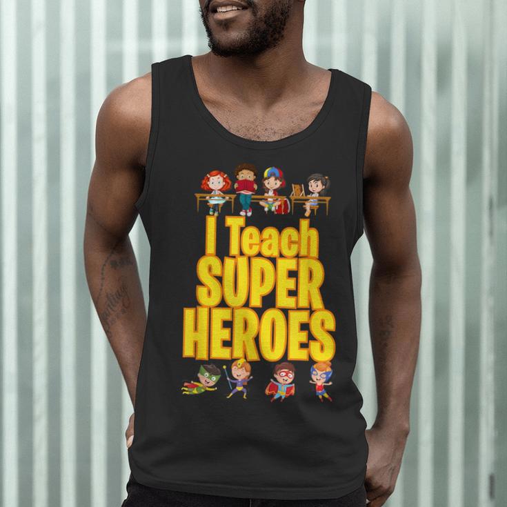 I Teach Super Heroes Comic Book Hero Teacher School Men Tank Top, novelty gifts, funny gifts I Teach Super Heroes Comic Book Hero Teacher School Men Tank Top, novelty gifts, funny gifts