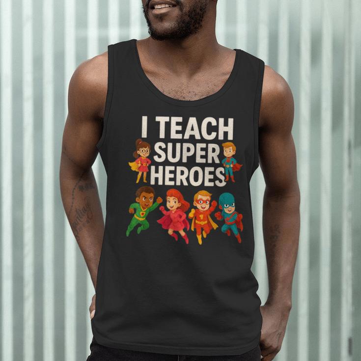I Teach Super Heroes Teacher Men Tank Top, novelty gifts, funny gifts I Teach Super Heroes Teacher Men Tank Top, novelty gifts, funny gifts