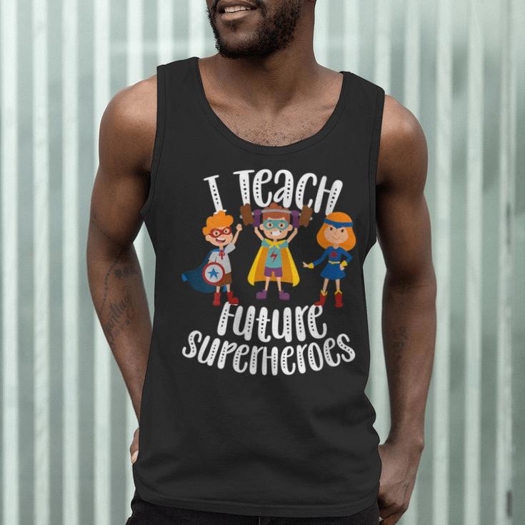 I Teach Superheroes Cute Back To School Teacher Men Tank Top, novelty gifts, funny gifts