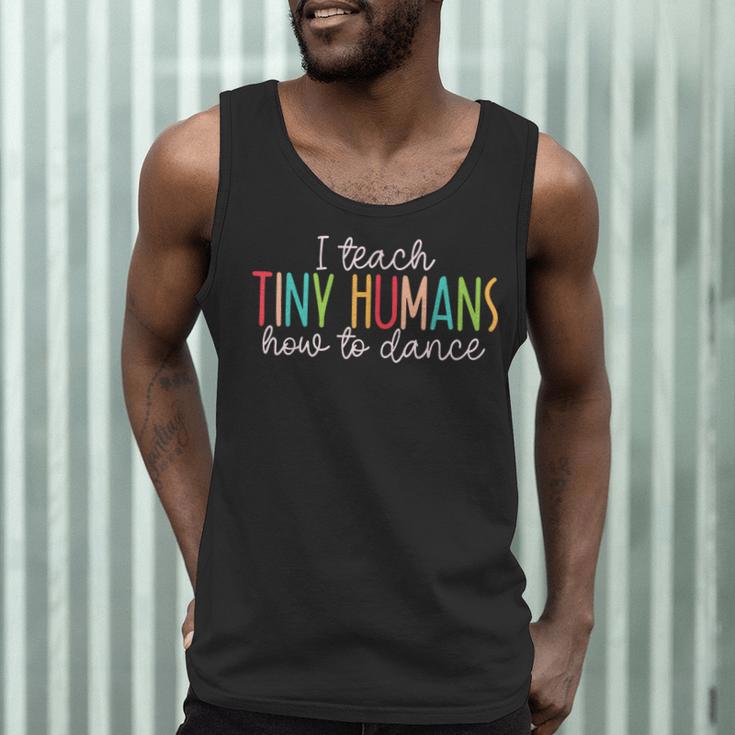 I Teach Tiny Humans How To Dance Ballet Dance Teacher Kids Men Tank Top, novelty gifts, funny gifts