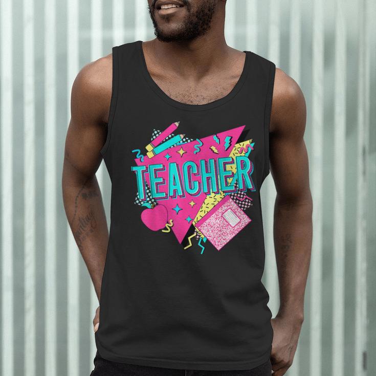Teacher 90s Retro Colorful Teacher Of The 90s Back To School Men Tank Top, novelty gifts, funny gifts Teacher 90s Retro Colorful Teacher Of The 90s Back To School Men Tank Top, novelty gifts, funny gifts