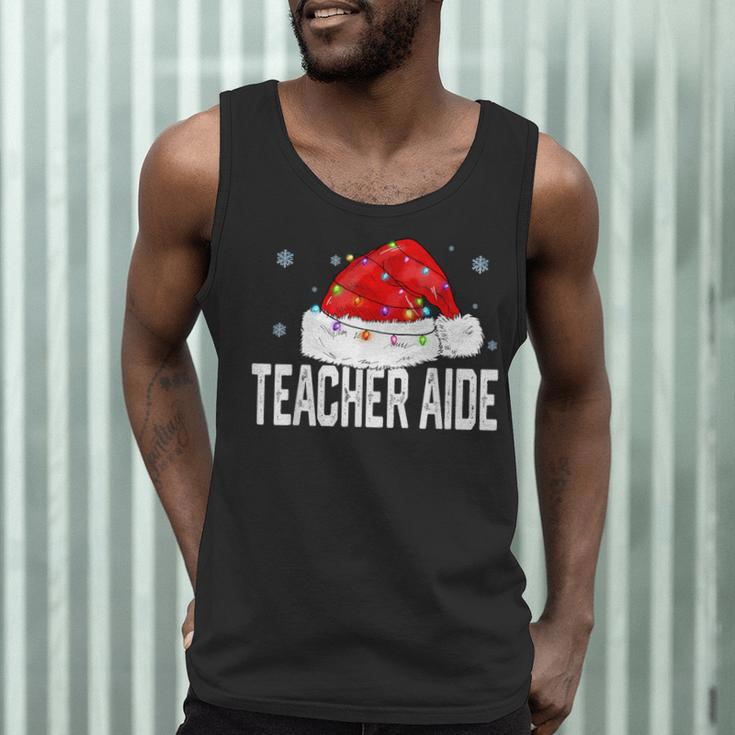 Teacher Aide Christmas Women Family Matching Group Xmas Men Tank Top, novelty gifts, funny gifts