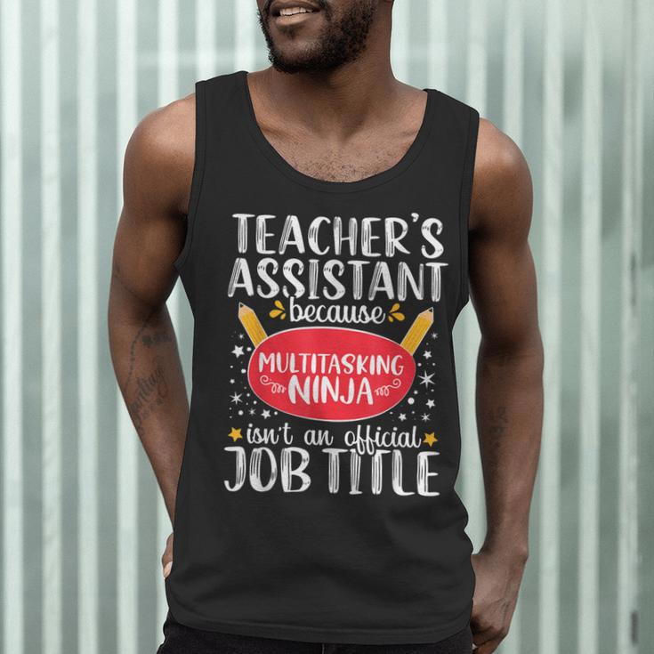 Teacher Assistant Teaching School Ninja Appreciation Men Tank Top, novelty gifts, funny gifts