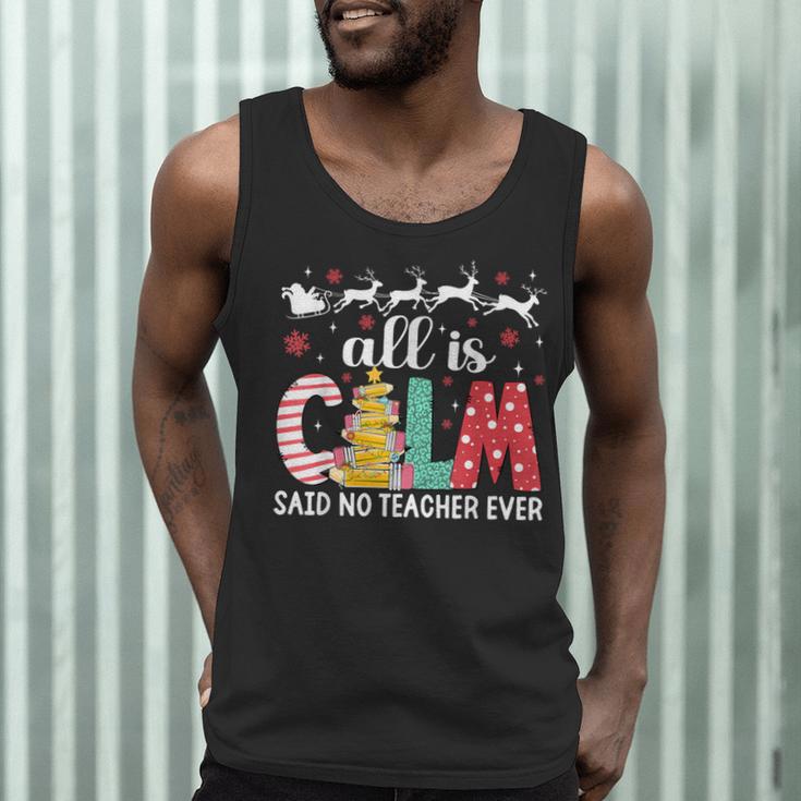 Teacher All Calm Said No Teacher Christmas Pencil Tree Men Tank Top, novelty gifts, funny gifts Teacher All Calm Said No Teacher Christmas Pencil Tree Men Tank Top, novelty gifts, funny gifts