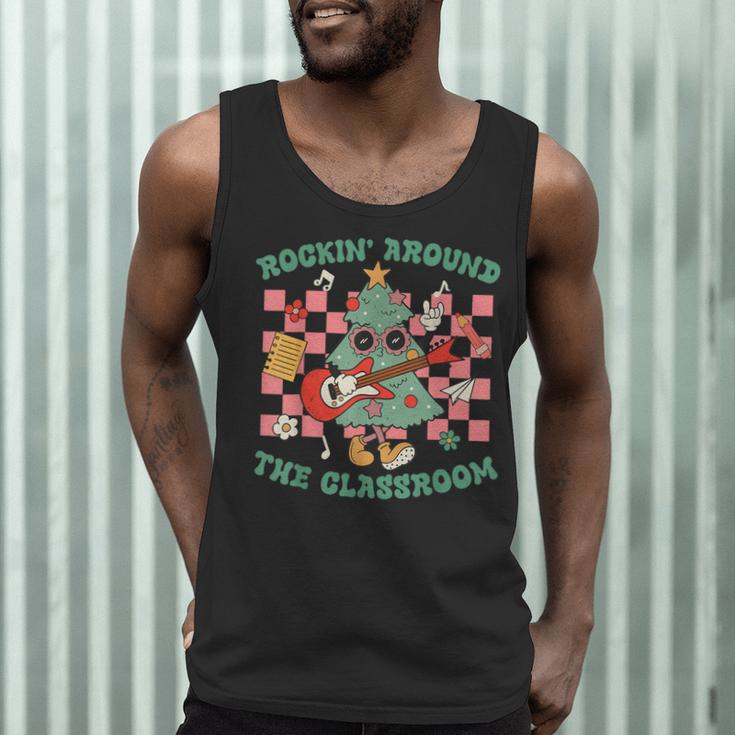 Teacher Christmas Rockin' Around The Classroom Men Women Kids Men Tank Top, novelty gifts, funny gifts
