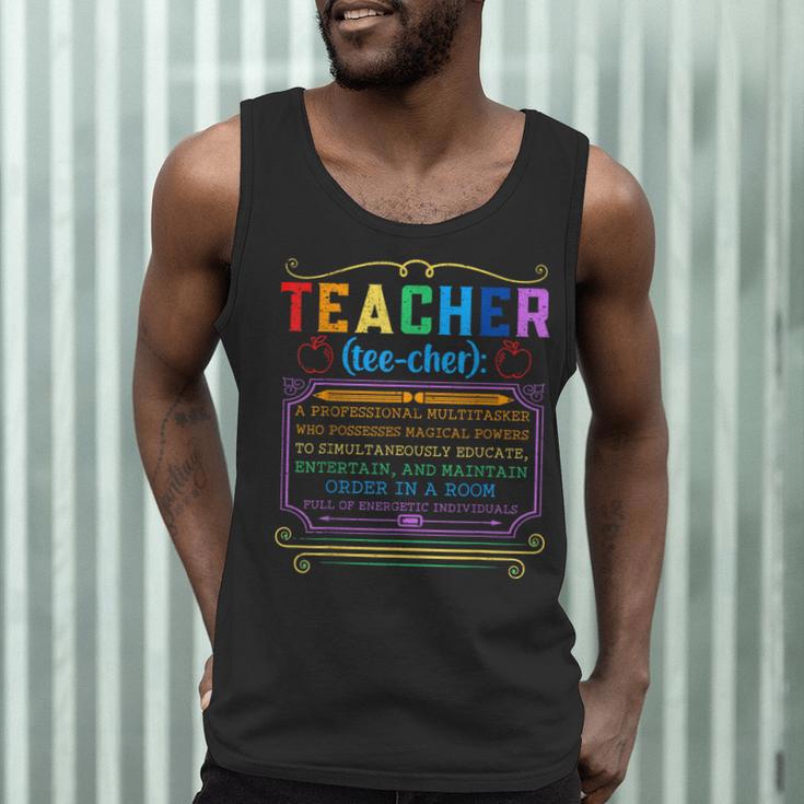 Teacher Definition Teaching School Teacher Men Tank Top, novelty gifts, funny gifts Teacher Definition Teaching School Teacher Men Tank Top, novelty gifts, funny gifts