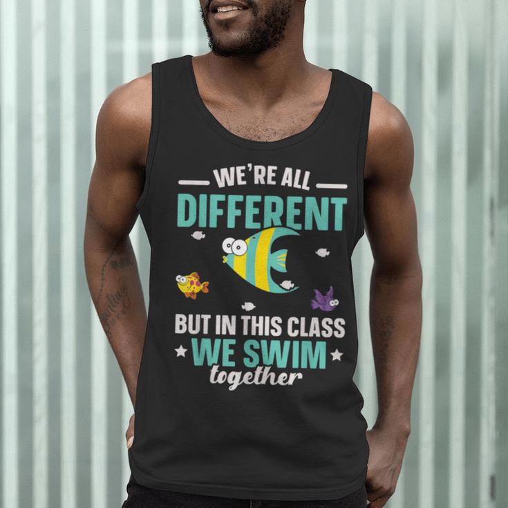 Teacher We All Different But In This Class We Swim Together Men Tank Top, novelty gifts, funny gifts Teacher We All Different But In This Class We Swim Together Men Tank Top, novelty gifts, funny gifts