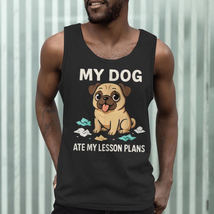 Teacher My Dog Ate My Lesson Plans School Staff Men Tank Top, novelty gifts, funny gifts Teacher My Dog Ate My Lesson Plans School Staff Men Tank Top, novelty gifts, funny gifts