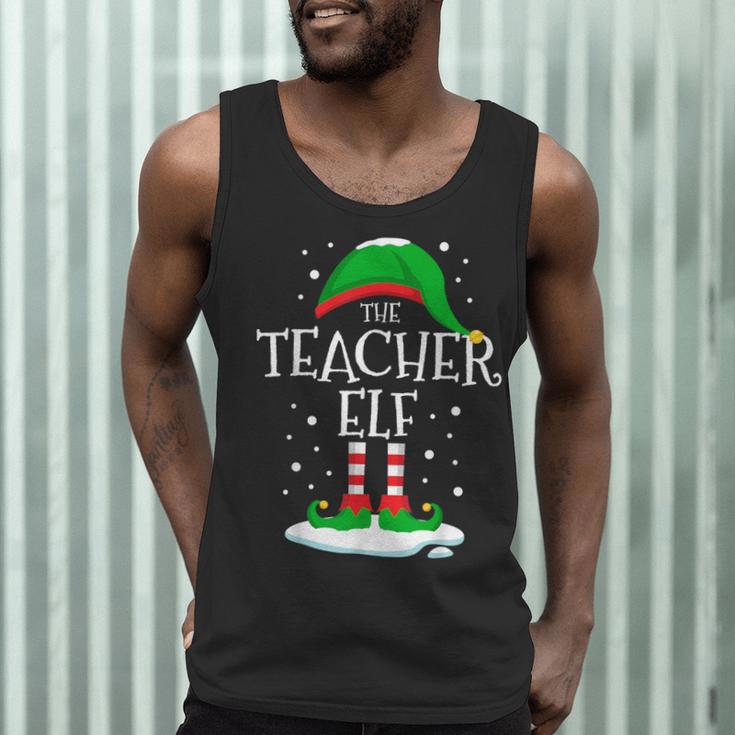 The Teacher Elf Christmas Family Matching Xmas Group For Men Women Men Tank Top, novelty gifts, funny gifts