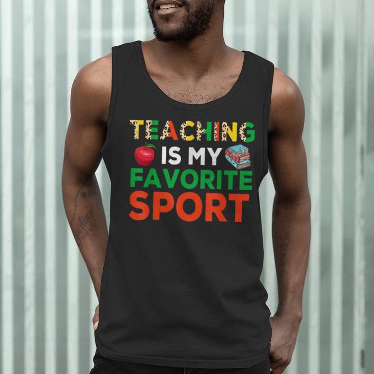Teacher Is My Favorite Sport Teacher Teaching Lover Men Tank Top, novelty gifts, funny gifts