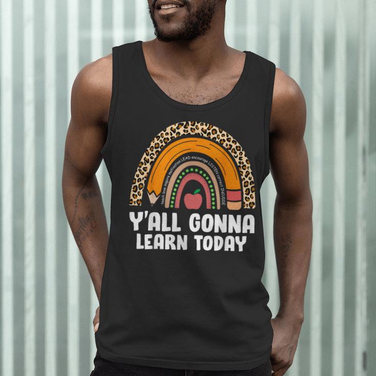 Teacher First Day Of School Y'All Gonna Learn Today Men Tank Top, novelty gifts, funny gifts Teacher First Day Of School Y'All Gonna Learn Today Men Tank Top, novelty gifts, funny gifts