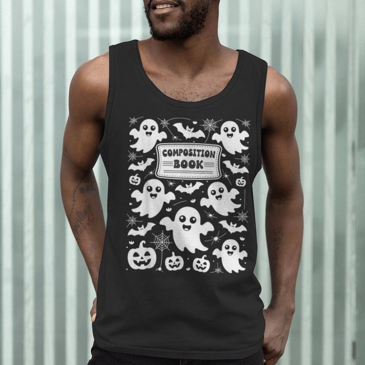 Teacher Halloween Composition Notebook Costume Halloween Men Tank Top, novelty gifts, funny gifts Teacher Halloween Composition Notebook Costume Halloween Men Tank Top, novelty gifts, funny gifts