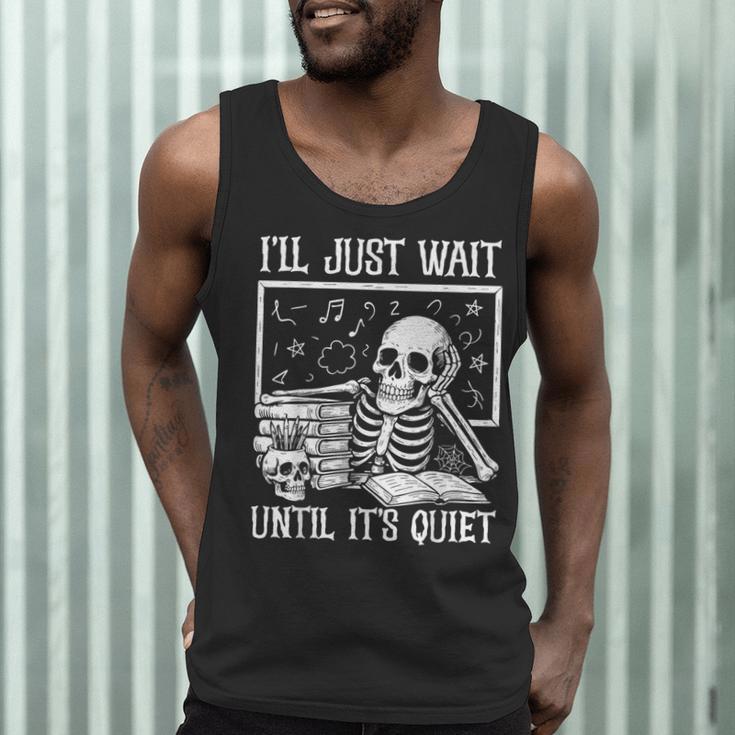 Teacher Halloween Shirt I'Ll Just Wait Until It's Quiet Men Tank Top, novelty gifts, funny gifts Teacher Halloween Shirt I'Ll Just Wait Until It's Quiet Men Tank Top, novelty gifts, funny gifts