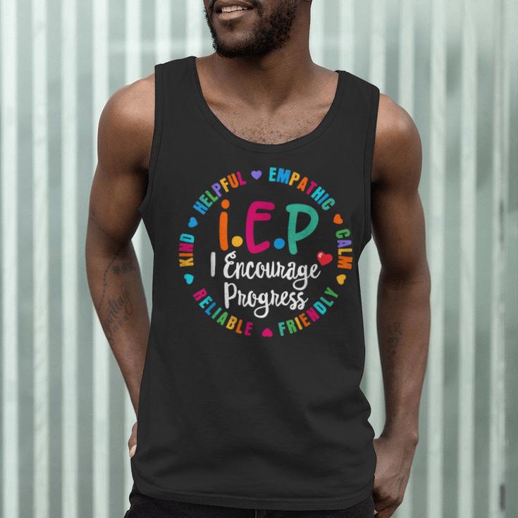 Teacher IEP IEP Encourage Progress Special Education Men Tank Top, novelty gifts, funny gifts