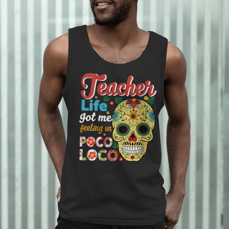 Teacher Life Got Me Feeling Un Poco Loco Men Tank Top, novelty gifts, funny gifts Teacher Life Got Me Feeling Un Poco Loco Men Tank Top, novelty gifts, funny gifts