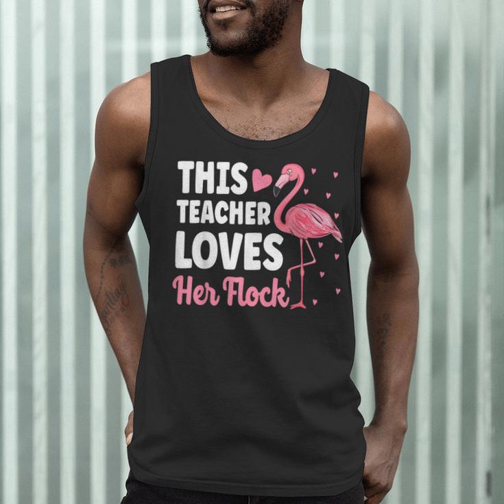 This Teacher Loves Her Flock Teaching Flamingo Girl Men Tank Top, novelty gifts, funny gifts This Teacher Loves Her Flock Teaching Flamingo Girl Men Tank Top, novelty gifts, funny gifts