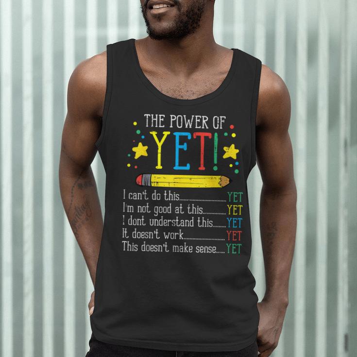 Teacher Power Of Yet Cant Do This Inspirational Women Men Men Tank Top, novelty gifts, funny gifts