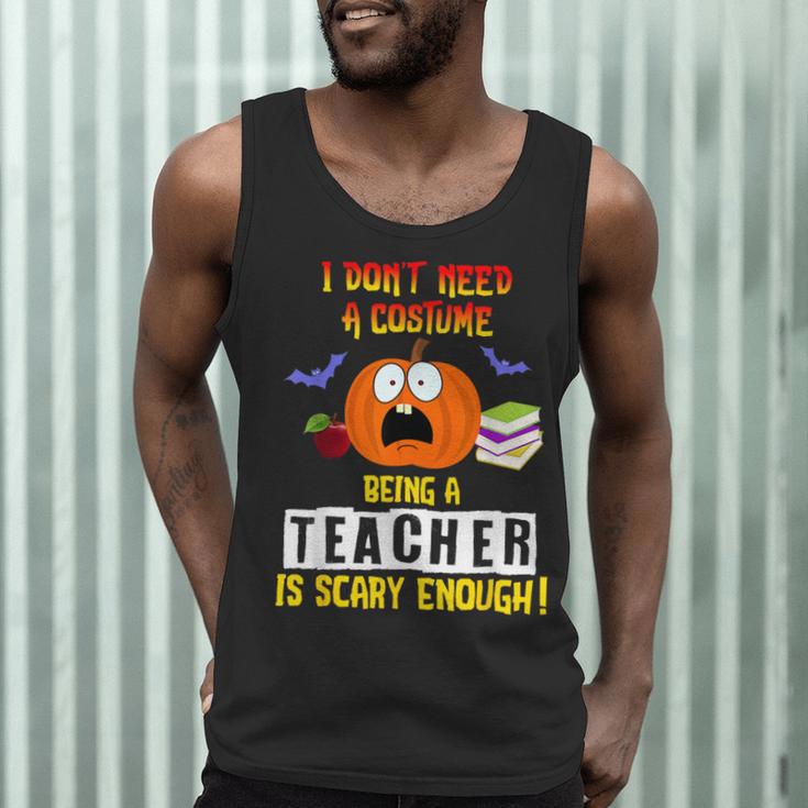 Being a Teacher Is Scary Enough Halloween Men Tank Top, novelty gifts, funny gifts Being a Teacher Is Scary Enough Halloween Men Tank Top, novelty gifts, funny gifts