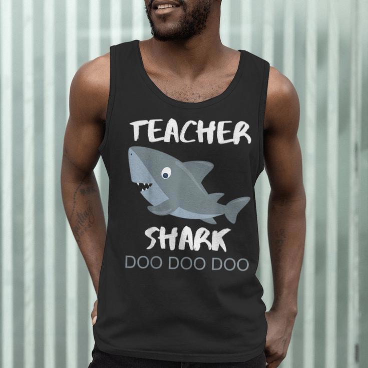 Teacher Shark Shirt Christmas Idea For Him Her Men Tank Top, novelty gifts, funny gifts